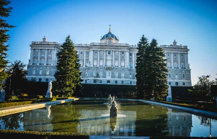 Palacio Real de Madrid desde los Jardines de Sabatini