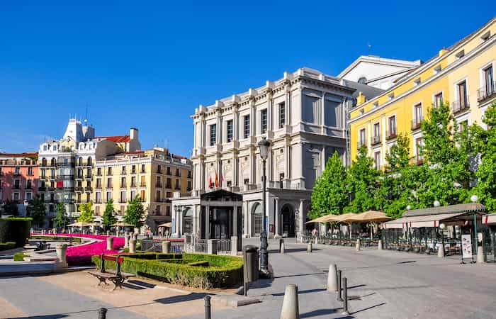 Teatro Real de Madrid desde la Plaza de Oriente