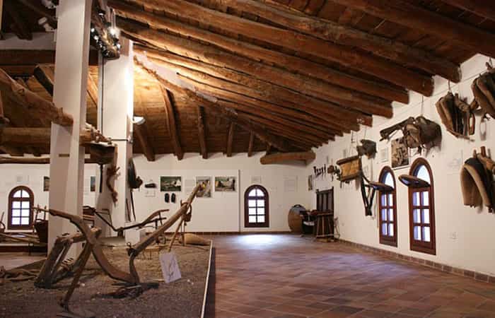 Interior del Museo del Azafrán, en Monreal del Campo, Teruel