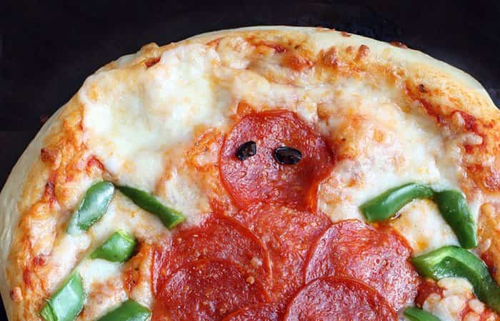 minipizzas araña pepperoni