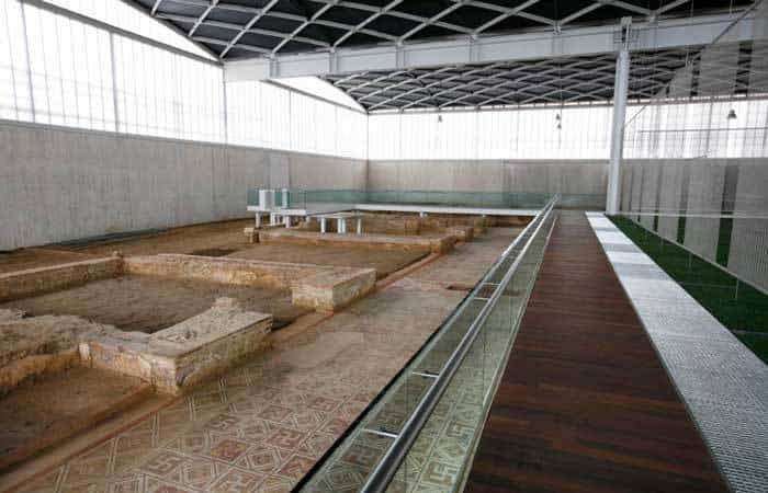 Interior de la Villa Romana de la Olmeda
