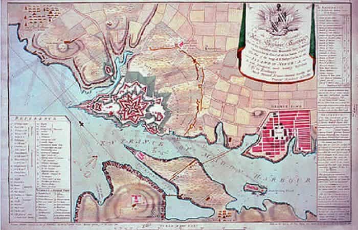 Mapa de Menorca en el siglo XVIII