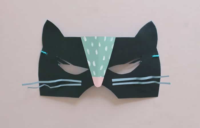 disfraz de gato máscara