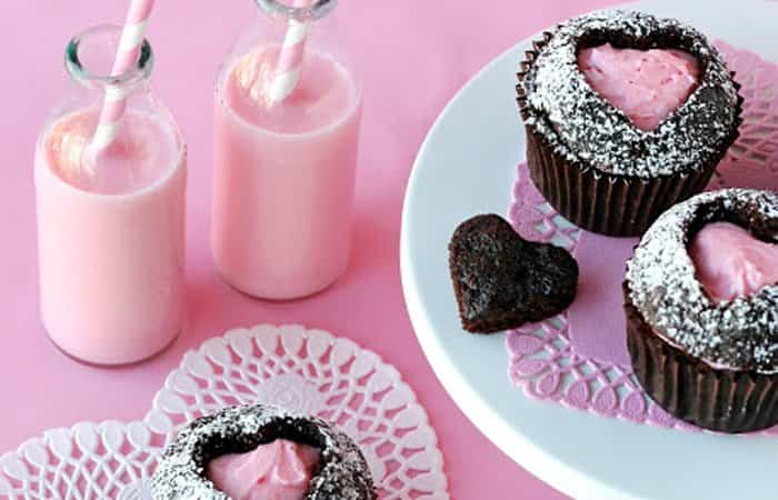 Dulces para San Valentín cupcakes