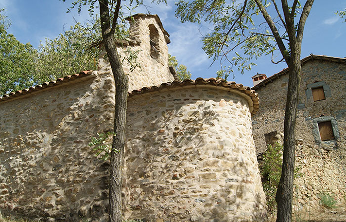 Ermita de Sant Moí, en el Parc del Castell de Monterquiu, en Barcelona