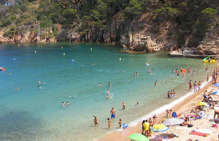 Playa de Aiguablava en Begur, Girona