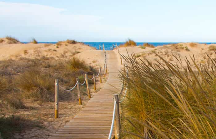 Playa de Rabdells, en Oliva, Valencia