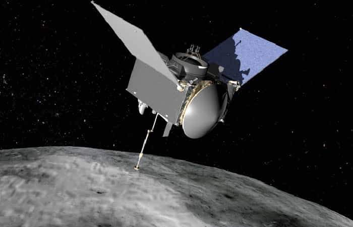 Sonda espacial OSIRIS-Rex llegando al asteroide Bennu