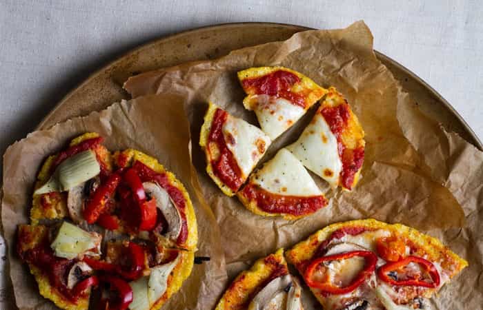 Menú sin gluten para niños: Pizza de polenta
