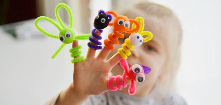 Marionetas de dedos DIY para jugar con los niños