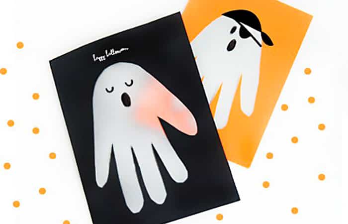 tarjetas de halloween: invitación fantasma