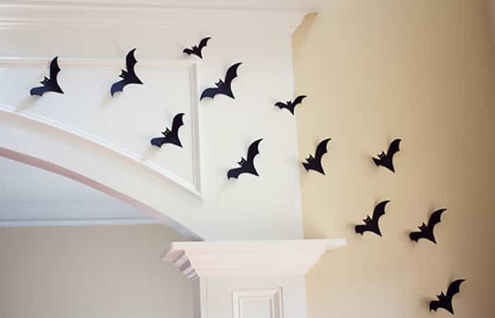 decoración para Halloween: vampiros voladores