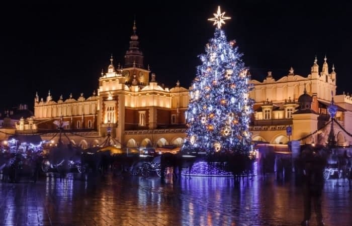 Navidad en Cracovia, Polonia