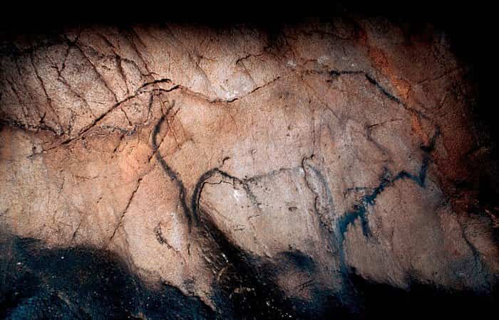 Representación de un bisonte, cueva El Castillo