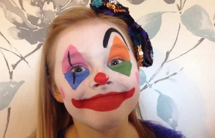 Dibujos para pintar la cara en Carnaval: payaso