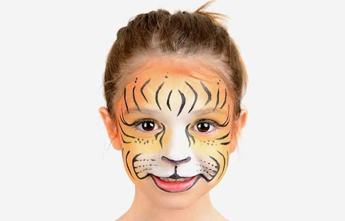 Maquillaje de tigre para Carnaval