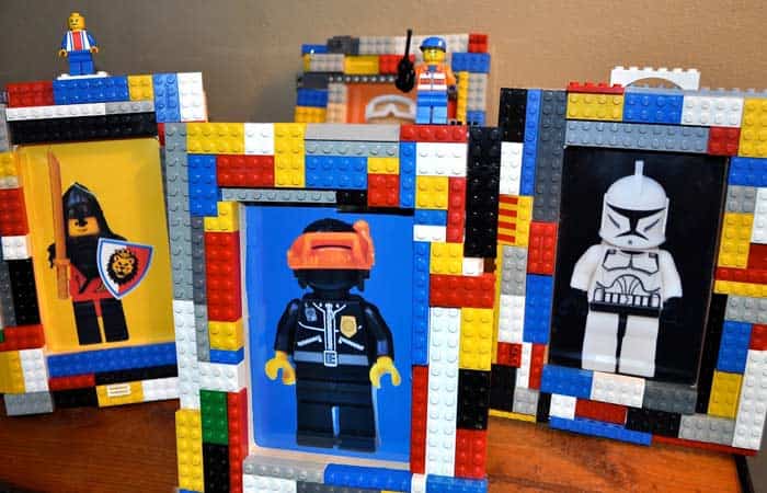 Marco de fotos casero para el Día del Padre, Lego