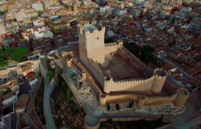 Vista aérea del Castillo de la Atalaya