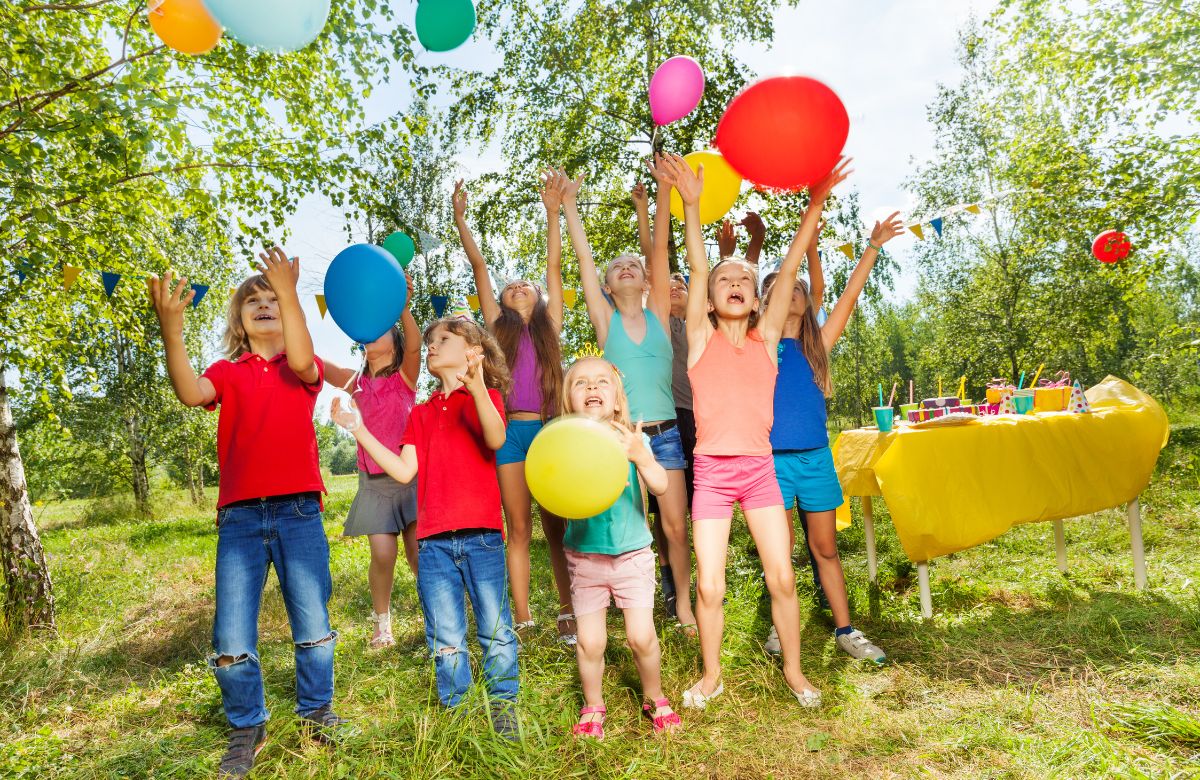 Fiesta de cumpleaños en el parque