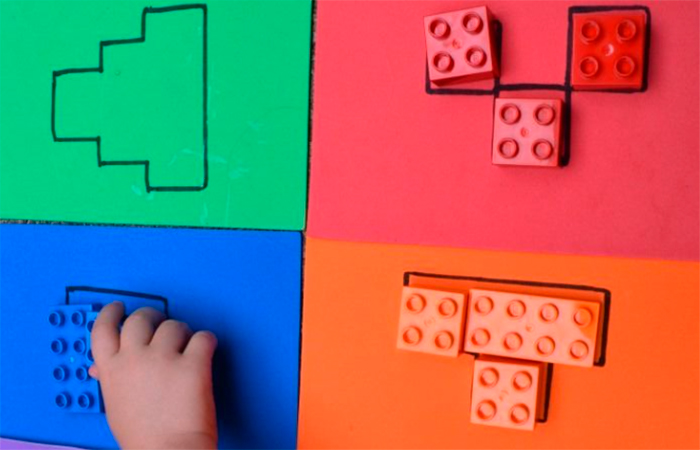 Juegos caseros para ejercitar la mente con fichas de Lego
