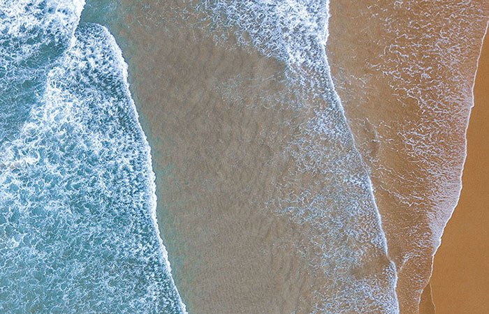 Vista aérea de la playa de Bakio, en Vizcaya