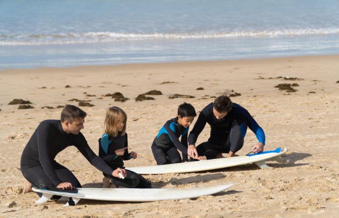 Surf, deporte olímpico en familia