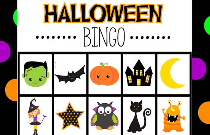 juegos de halloween: bingo
