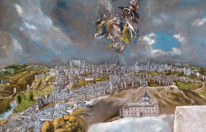 Vista y plano de Toledo, del Museo de El Greco
