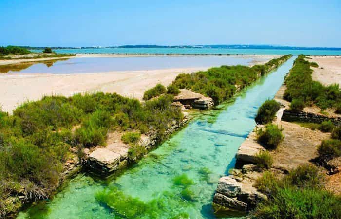 Área natural protegida Estany Pudent en Formentera