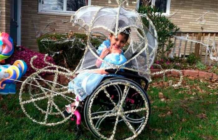 Disfraces para niños en sillas de ruedas, Cenicienta
