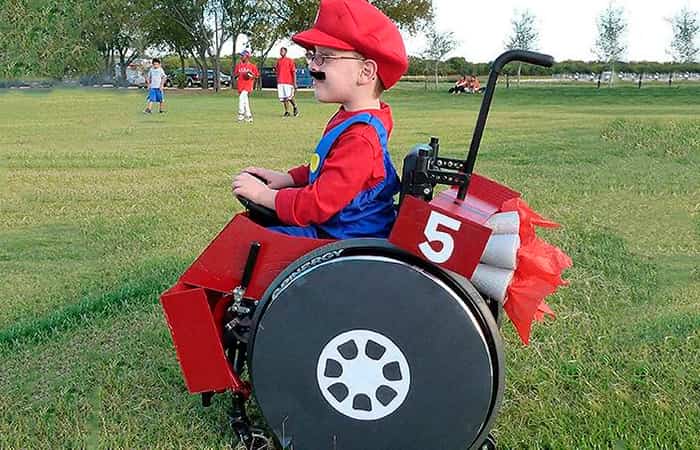 Disfraces para niños en silla de ruedas, Super Mario Kart
