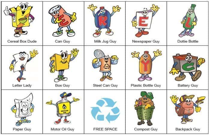 juegos para reciclar bingo