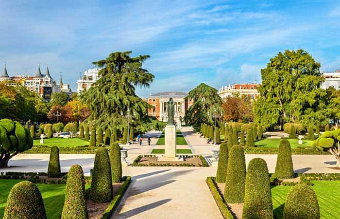 Los Jardines de El Retiro en Madrid