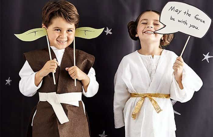 Disfraces caseros de Star Wars: Leia y Luke