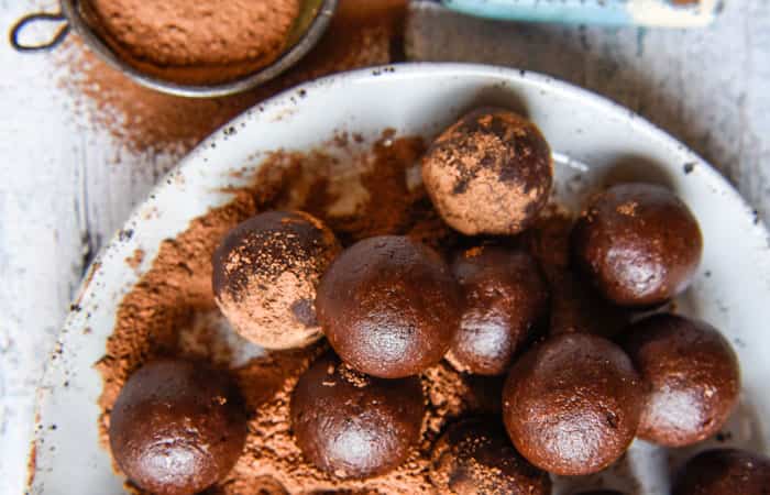 Bolitas de chocolate: de brownie