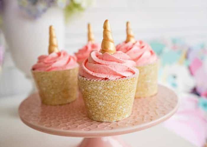 hacer cupcakes de unicornios