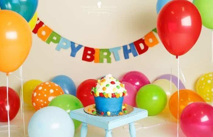 primer cumpleaños con globos 