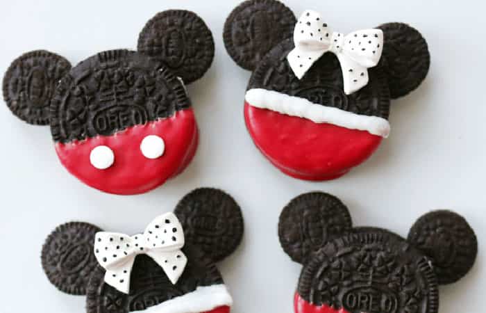 Recetas con galletas Oreo: Mickey y Minnie