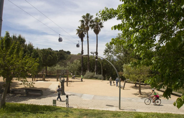 Teleféricos desde el Parc de Joan Brossa