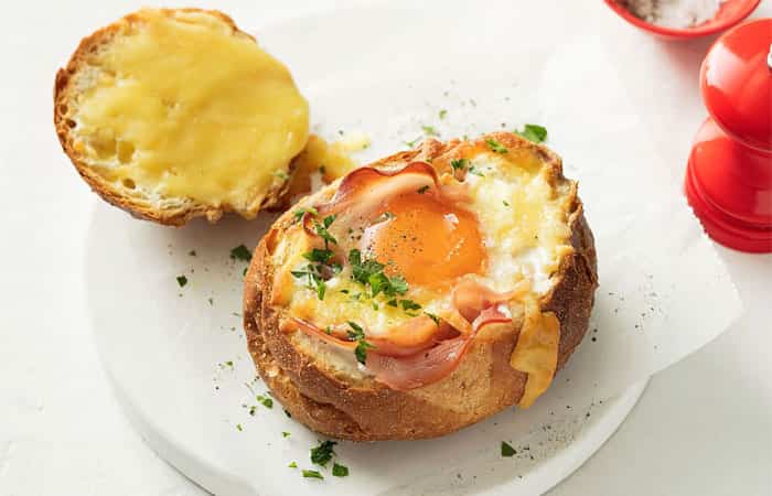 Recetas con huevo: Panecillos con jamón y queso