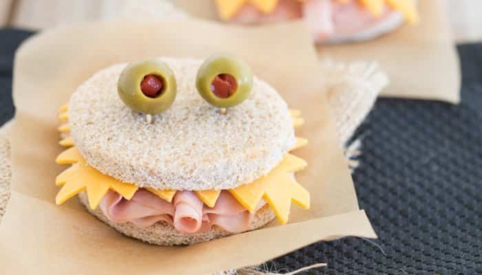 Fiesta de monstruos sandwiches