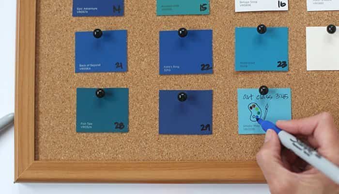 manualidades calendario con papeles de colores