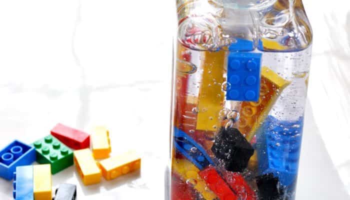 manualidades LEGO jabón