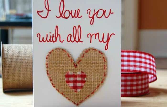 Tarjetas para San Valentín de corazón