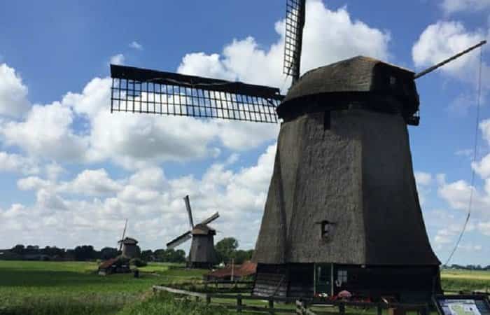 Molino en Kinderdijk | Viajar a Holanda con niños