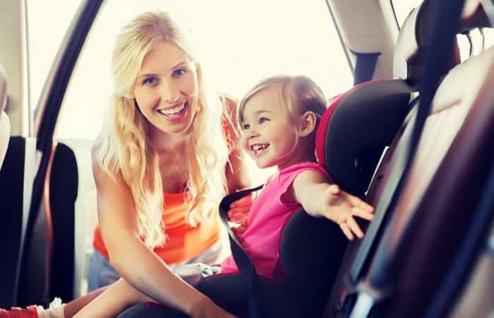Errores al viajar en coche con niños