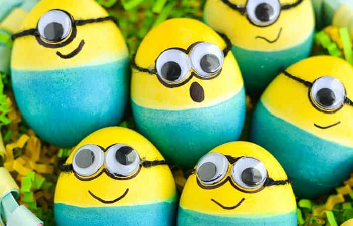 Decoración de huevos de Pascua: Minions