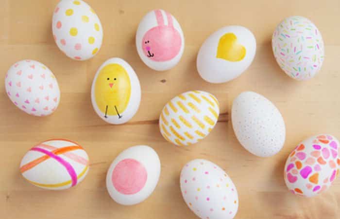 Fiesta de Pascua, huevos decorados