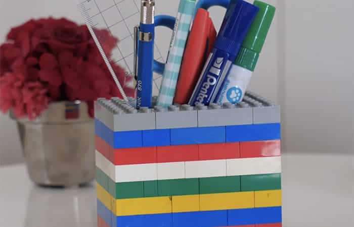 Regalos para el Día de la Madre con Lego: Contenedor para bolígrafos