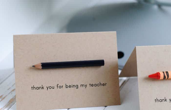 tarjetas para profesores con regalo